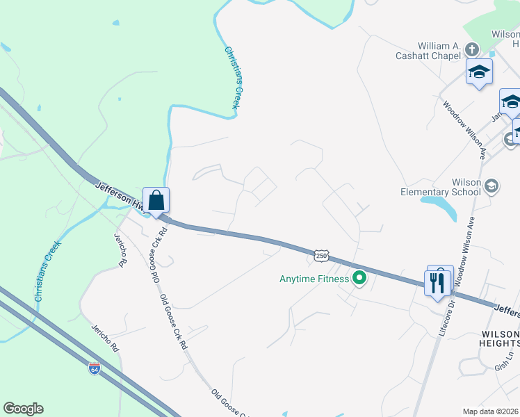 map of restaurants, bars, coffee shops, grocery stores, and more near 17 Imperial Drive in Staunton