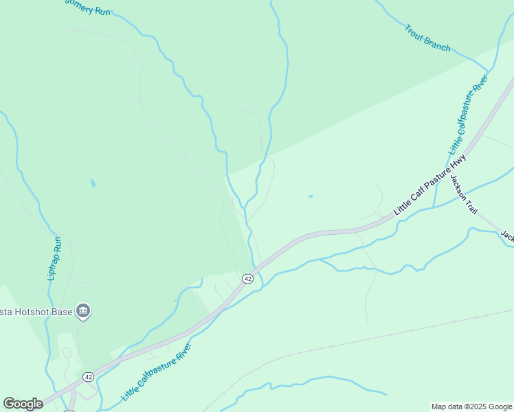 map of restaurants, bars, coffee shops, grocery stores, and more near 66 Montgomery Run Lane in Craigsville