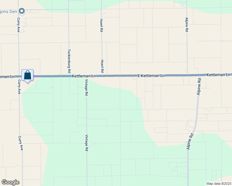 map of restaurants, bars, coffee shops, grocery stores, and more near 7452 East Kettleman Lane in Lodi