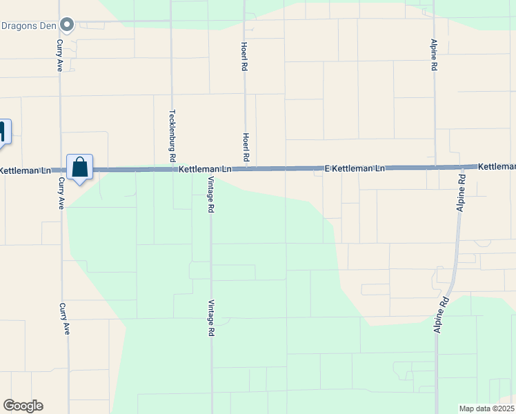 map of restaurants, bars, coffee shops, grocery stores, and more near 7452 East Kettleman Lane in Lodi