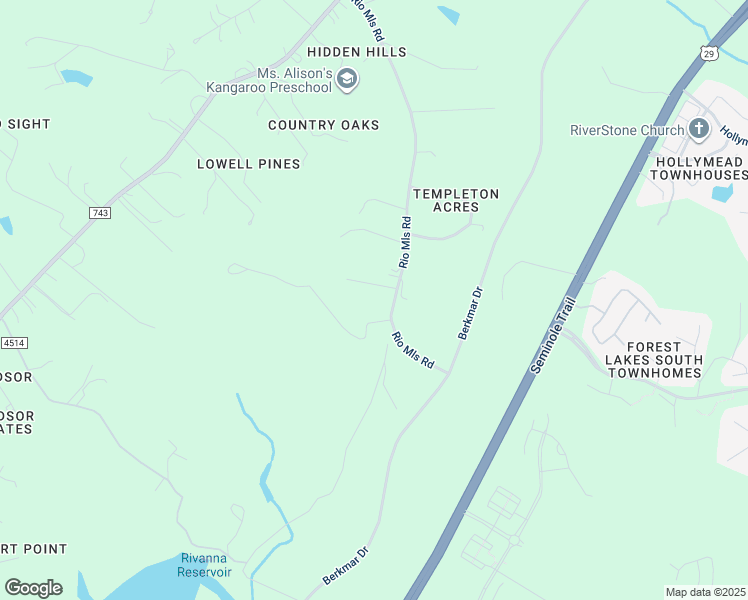 map of restaurants, bars, coffee shops, grocery stores, and more near 2470 Rio Mills Road in Earlysville
