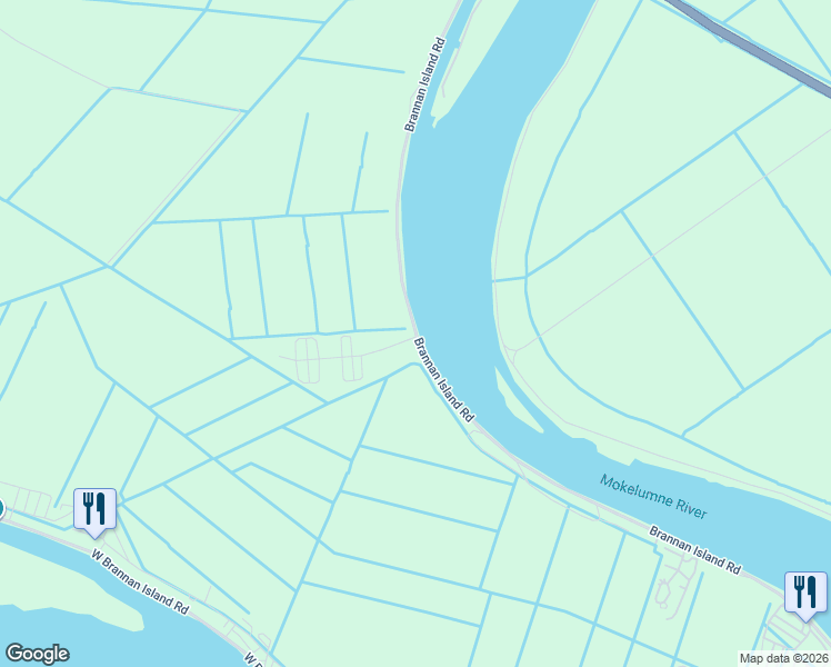 map of restaurants, bars, coffee shops, grocery stores, and more near 676 Brannan Island Rd in Isleton
