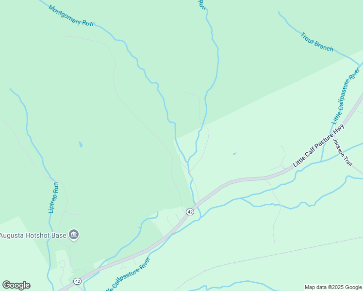 map of restaurants, bars, coffee shops, grocery stores, and more near 66 Montgomery Run Lane in Craigsville