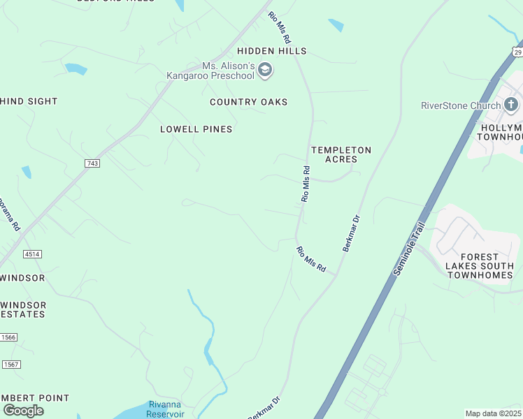 map of restaurants, bars, coffee shops, grocery stores, and more near 2470 Rio Mills Road in Earlysville