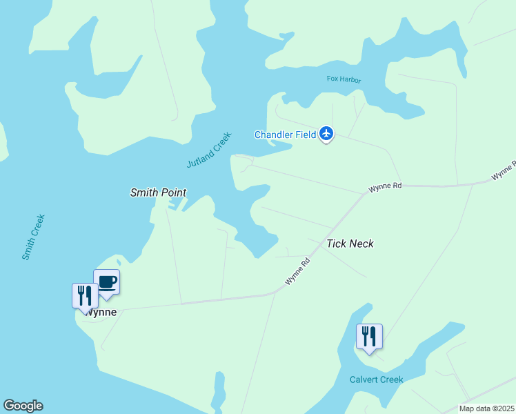 map of restaurants, bars, coffee shops, grocery stores, and more near 48600 Bean Road in Ridge