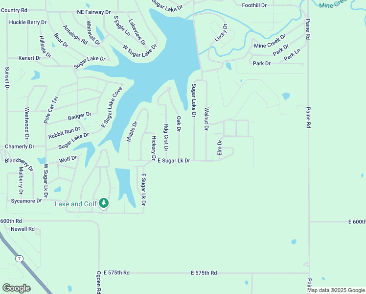 map of restaurants, bars, coffee shops, grocery stores, and more near 18 Oak Drive in Mound City