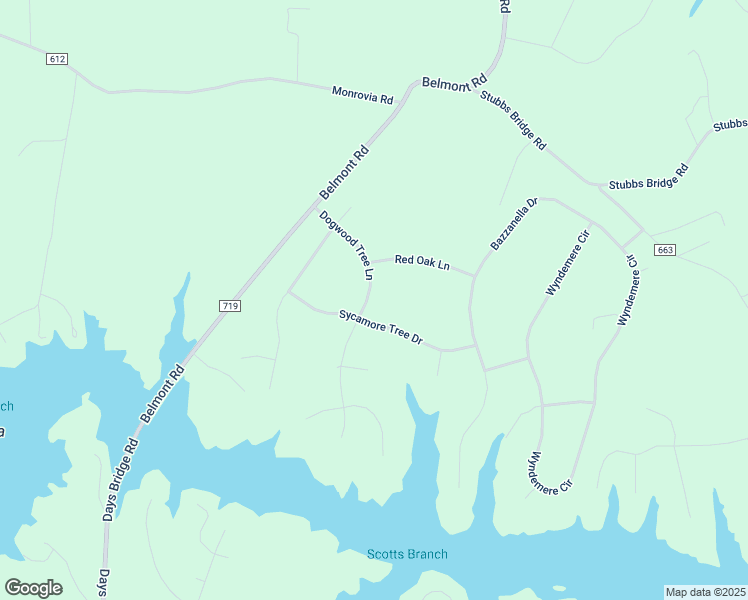 map of restaurants, bars, coffee shops, grocery stores, and more near 5703 Dogwood Tree Lane in Mineral
