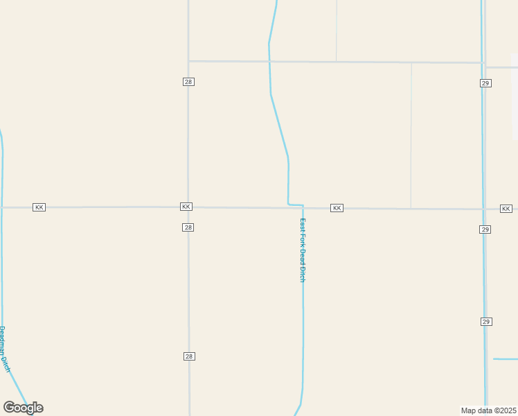 map of restaurants, bars, coffee shops, grocery stores, and more near County Road KK in Prowers County