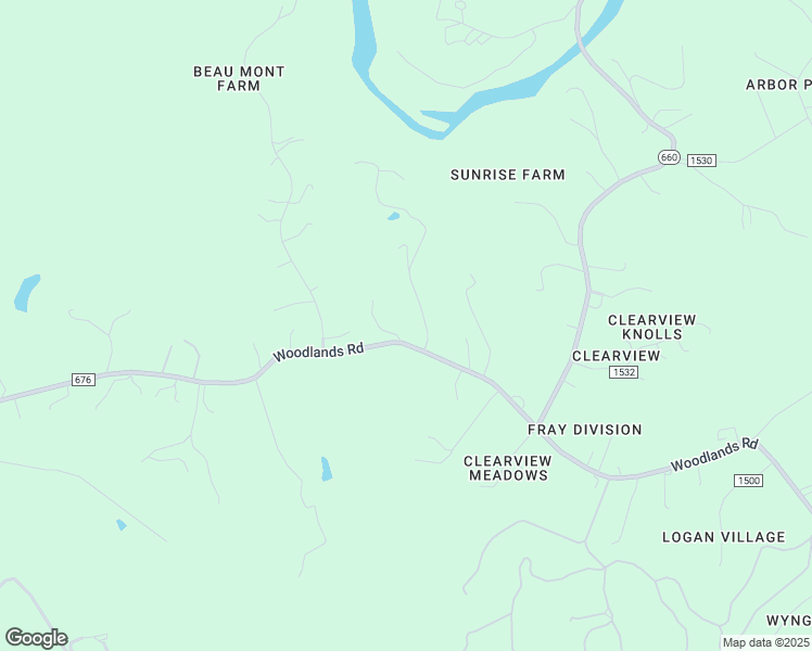 map of restaurants, bars, coffee shops, grocery stores, and more near 888 Woodlands Road in Charlottesville