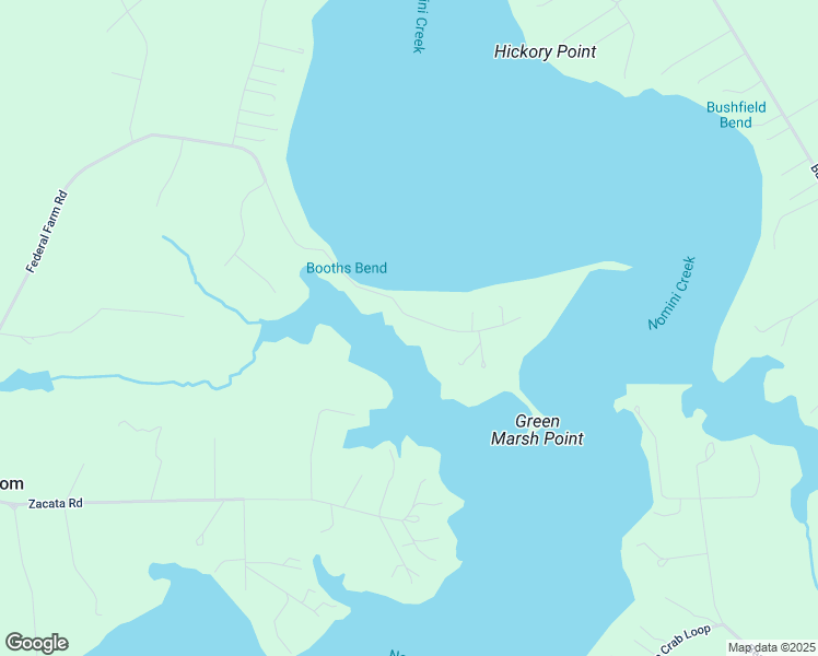 map of restaurants, bars, coffee shops, grocery stores, and more near 1682 Federal Farm Road in Montross