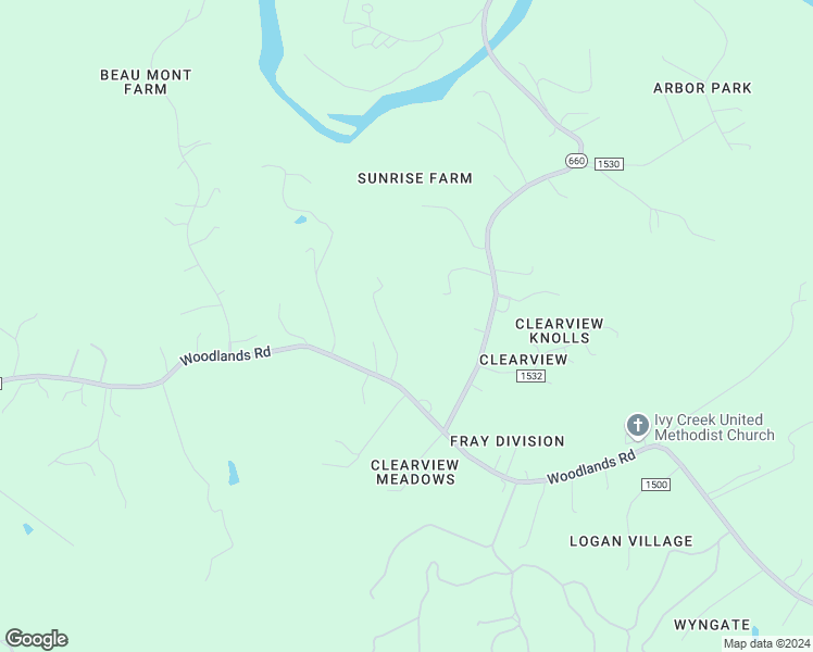 map of restaurants, bars, coffee shops, grocery stores, and more near 2835 Pleasant View Lane in Charlottesville