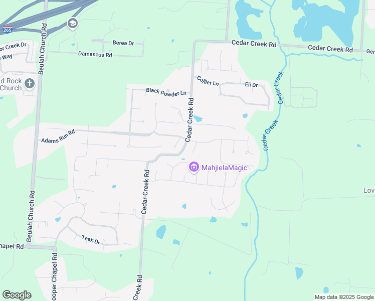 map of restaurants, bars, coffee shops, grocery stores, and more near 9106 Big Boulder Drive in Louisville