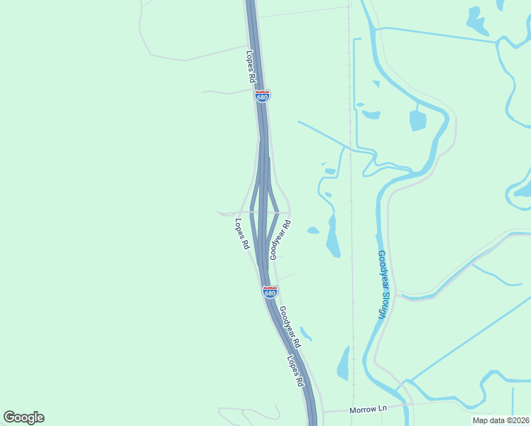 map of restaurants, bars, coffee shops, grocery stores, and more near Luther E. Gibson Freeway in Benicia