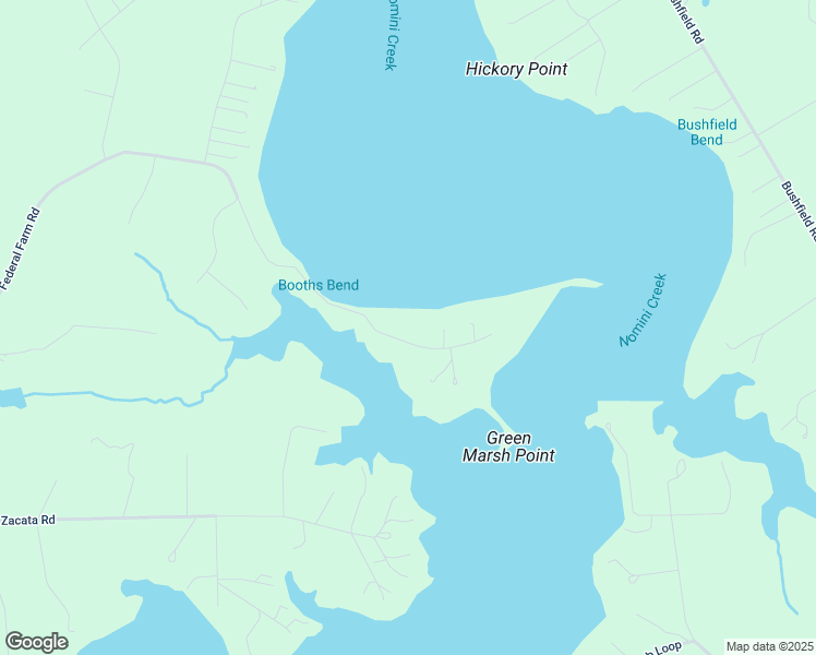 map of restaurants, bars, coffee shops, grocery stores, and more near 1703 Federal Farm Road in Montross