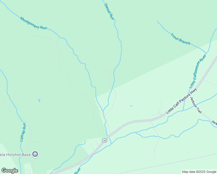 map of restaurants, bars, coffee shops, grocery stores, and more near 184 Montgomery Run Lane in Swoope
