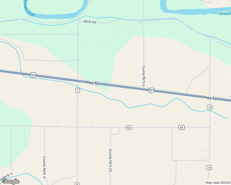 map of restaurants, bars, coffee shops, grocery stores, and more near 9142-9498 U.S. 50 in Manzanola