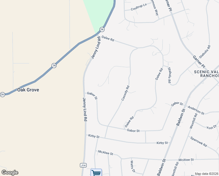 map of restaurants, bars, coffee shops, grocery stores, and more near 7053 Ricky Court in Valley Springs