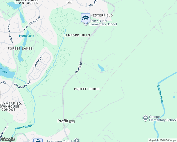 map of restaurants, bars, coffee shops, grocery stores, and more near 2940 Daventry Lane in Charlottesville