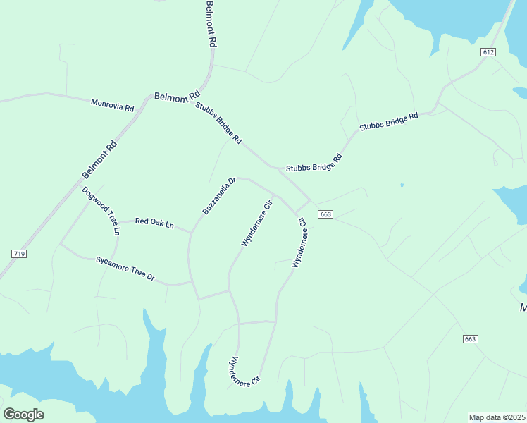 map of restaurants, bars, coffee shops, grocery stores, and more near 5219 Wyndemere Circle in Mineral