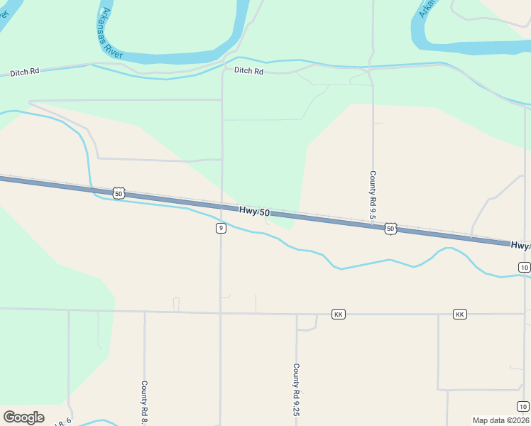 map of restaurants, bars, coffee shops, grocery stores, and more near 9142 U.S. 50 in Manzanola