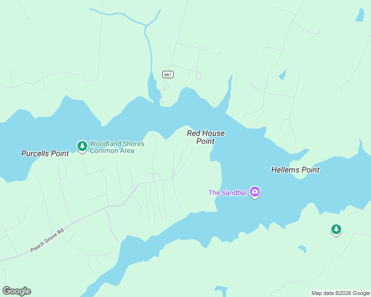 map of restaurants, bars, coffee shops, grocery stores, and more near 2641 Peach Grove Road in Louisa