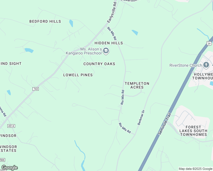 map of restaurants, bars, coffee shops, grocery stores, and more near 1105 Cardinal Drive in Earlysville