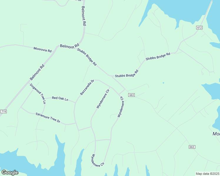 map of restaurants, bars, coffee shops, grocery stores, and more near 5704 Bazzanella Drive in Mineral