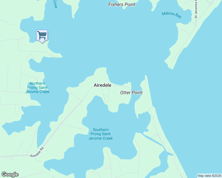 map of restaurants, bars, coffee shops, grocery stores, and more near 49993 Airedele Road in Ridge