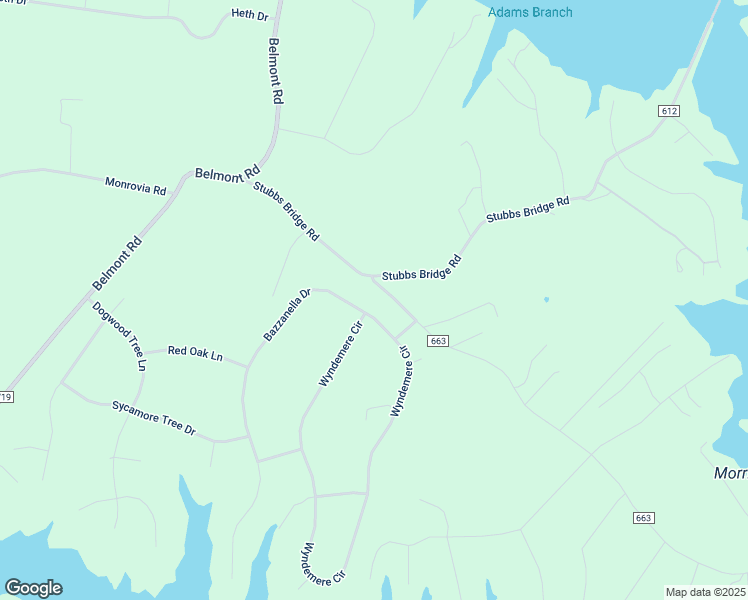 map of restaurants, bars, coffee shops, grocery stores, and more near 5706 Bazzanella Drive in Mineral