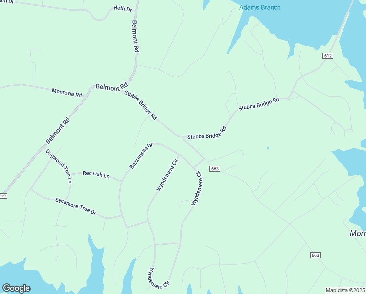 map of restaurants, bars, coffee shops, grocery stores, and more near 5706 Bazzanella Drive in Mineral