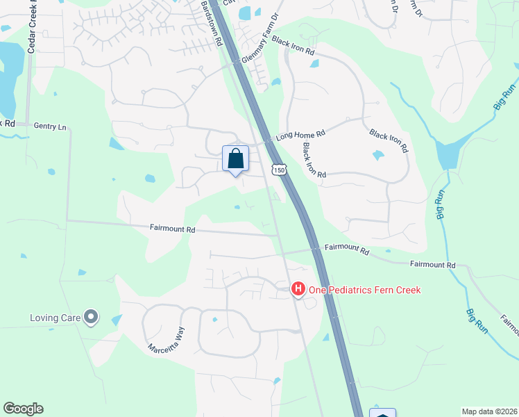map of restaurants, bars, coffee shops, grocery stores, and more near 8700 Old Bardstown Road in Louisville