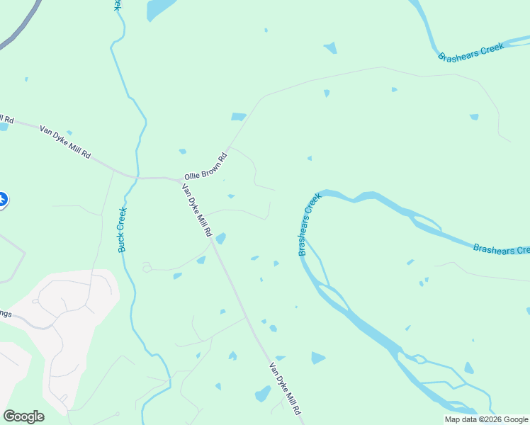 map of restaurants, bars, coffee shops, grocery stores, and more near 1160 Van Dyke Mill Road in Taylorsville