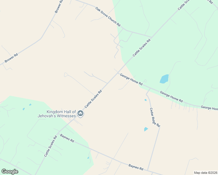 map of restaurants, bars, coffee shops, grocery stores, and more near 539 Cattle Scales Road in Waynesboro