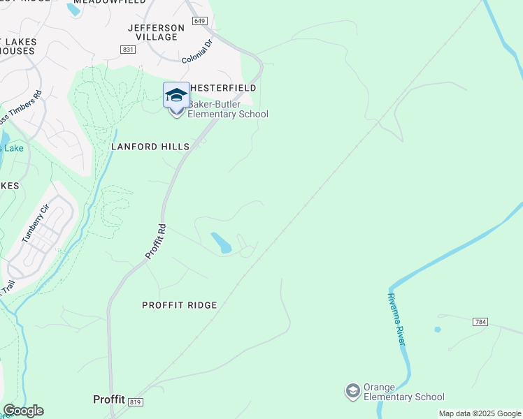 map of restaurants, bars, coffee shops, grocery stores, and more near 2551 Proffit Road in Charlottesville