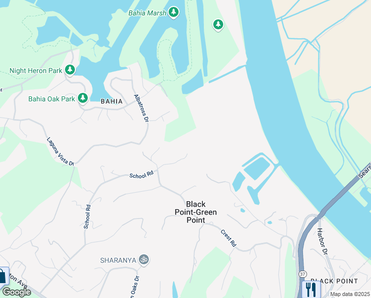 map of restaurants, bars, coffee shops, grocery stores, and more near 29 Anton Way in Novato