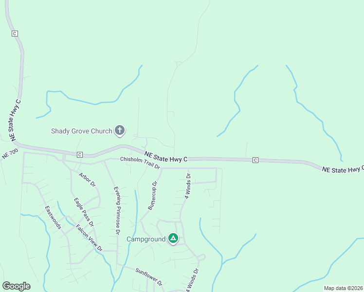 map of restaurants, bars, coffee shops, grocery stores, and more near 7126 Northeast 1051 Pvt Road in Lowry City