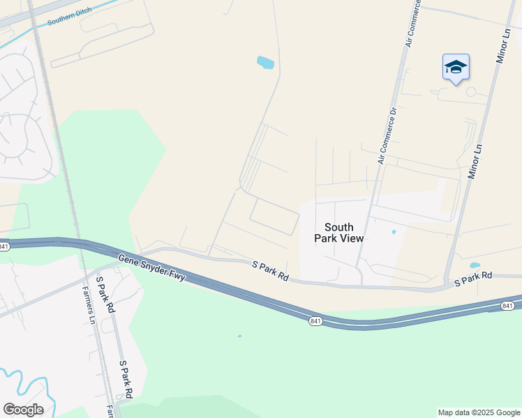 map of restaurants, bars, coffee shops, grocery stores, and more near 2260 Outer Loop in Louisville