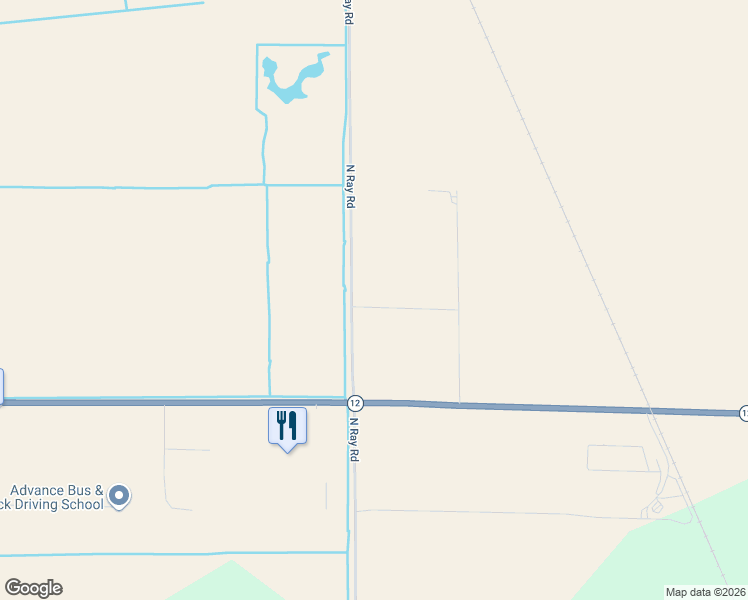 map of restaurants, bars, coffee shops, grocery stores, and more near 15500 North Ray Road in Lodi