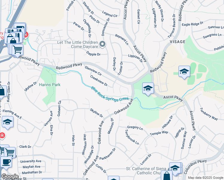 map of restaurants, bars, coffee shops, grocery stores, and more near 559 Topley Court in Vallejo