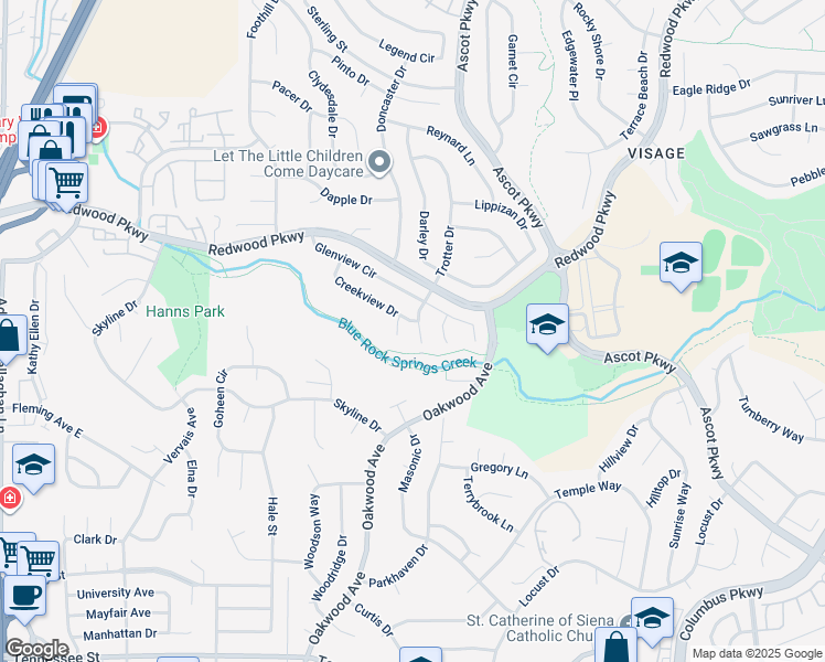 map of restaurants, bars, coffee shops, grocery stores, and more near 559 Topley Court in Vallejo