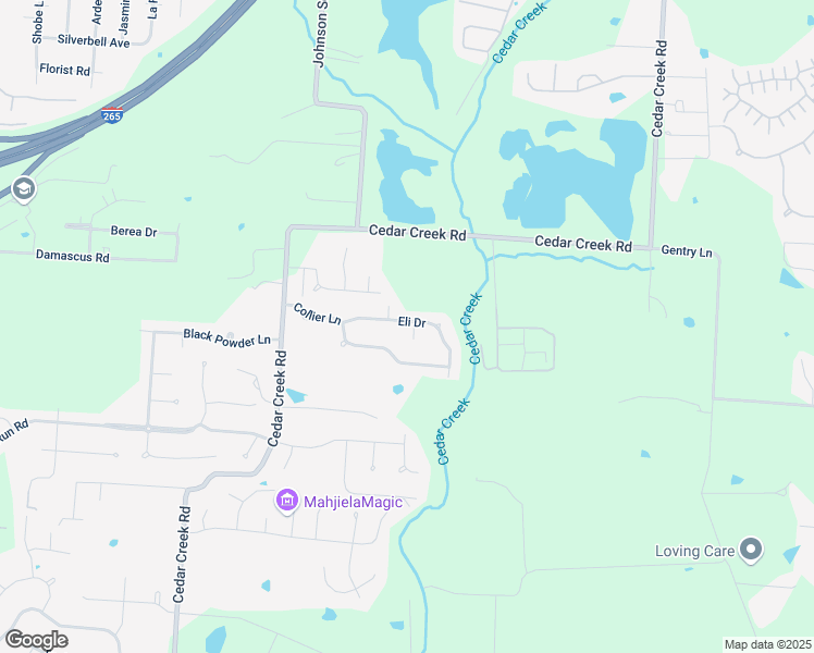 map of restaurants, bars, coffee shops, grocery stores, and more near 9806 Eli Court in Louisville