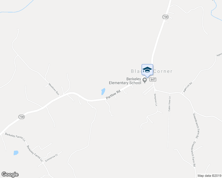 map of restaurants, bars, coffee shops, grocery stores, and more near 5940 Partlow Rd in Partlow