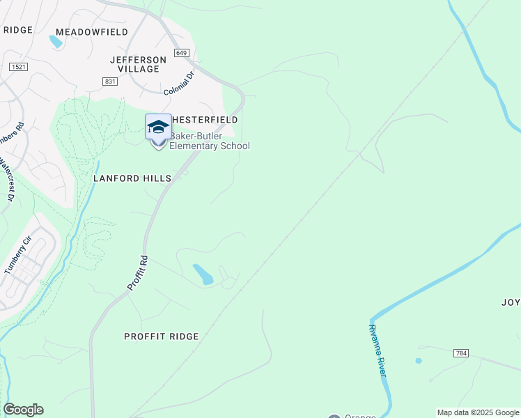 map of restaurants, bars, coffee shops, grocery stores, and more near 2378 Mossing Ford Road in Charlottesville