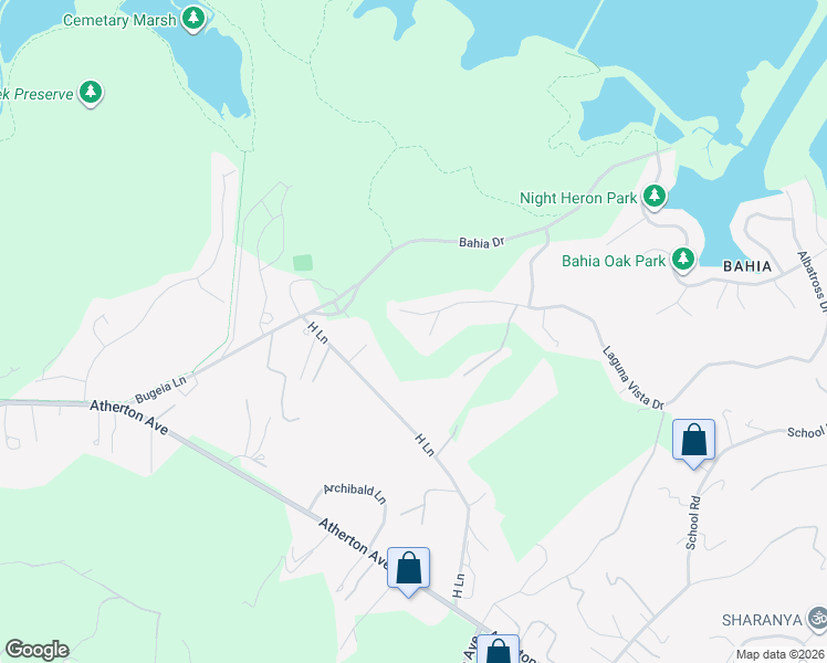 map of restaurants, bars, coffee shops, grocery stores, and more near 2532 Laguna Vista Drive in Novato