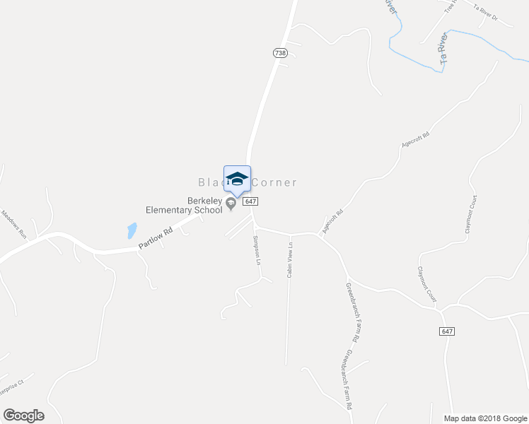 map of restaurants, bars, coffee shops, grocery stores, and more near 6207 Blaydes Corner Road in Spotsylvania