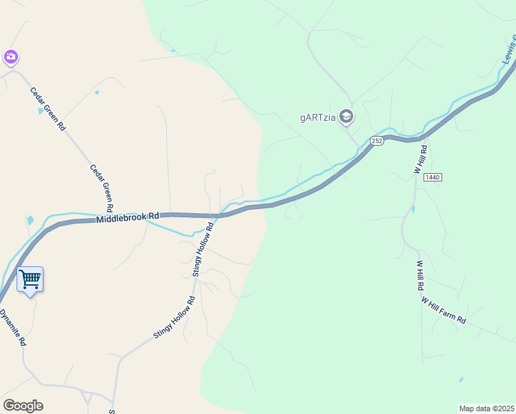 map of restaurants, bars, coffee shops, grocery stores, and more near 670 Middlebrook Road in Staunton
