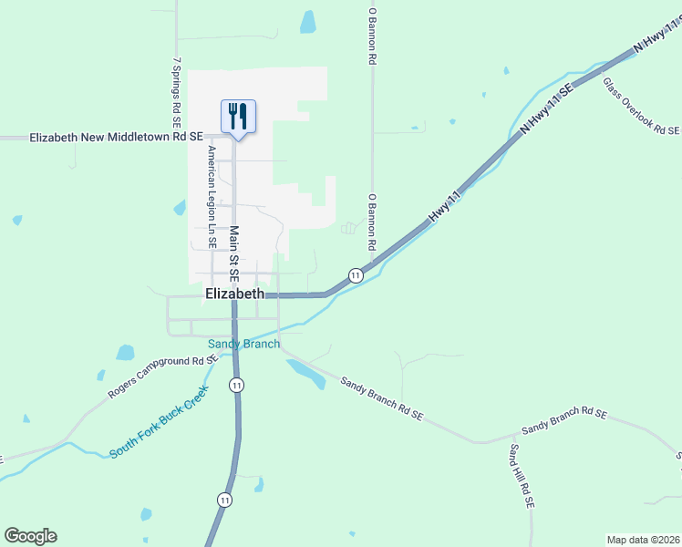 map of restaurants, bars, coffee shops, grocery stores, and more near 8390 Beech Street in Elizabeth