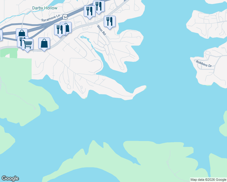 map of restaurants, bars, coffee shops, grocery stores, and more near 819 Malibu Road in Osage Beach
