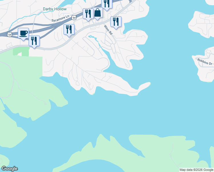 map of restaurants, bars, coffee shops, grocery stores, and more near 819 Malibu Road in Osage Beach