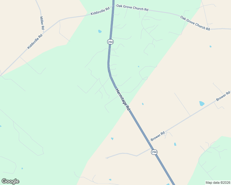 map of restaurants, bars, coffee shops, grocery stores, and more near 2565 Hermitage Road in Waynesboro